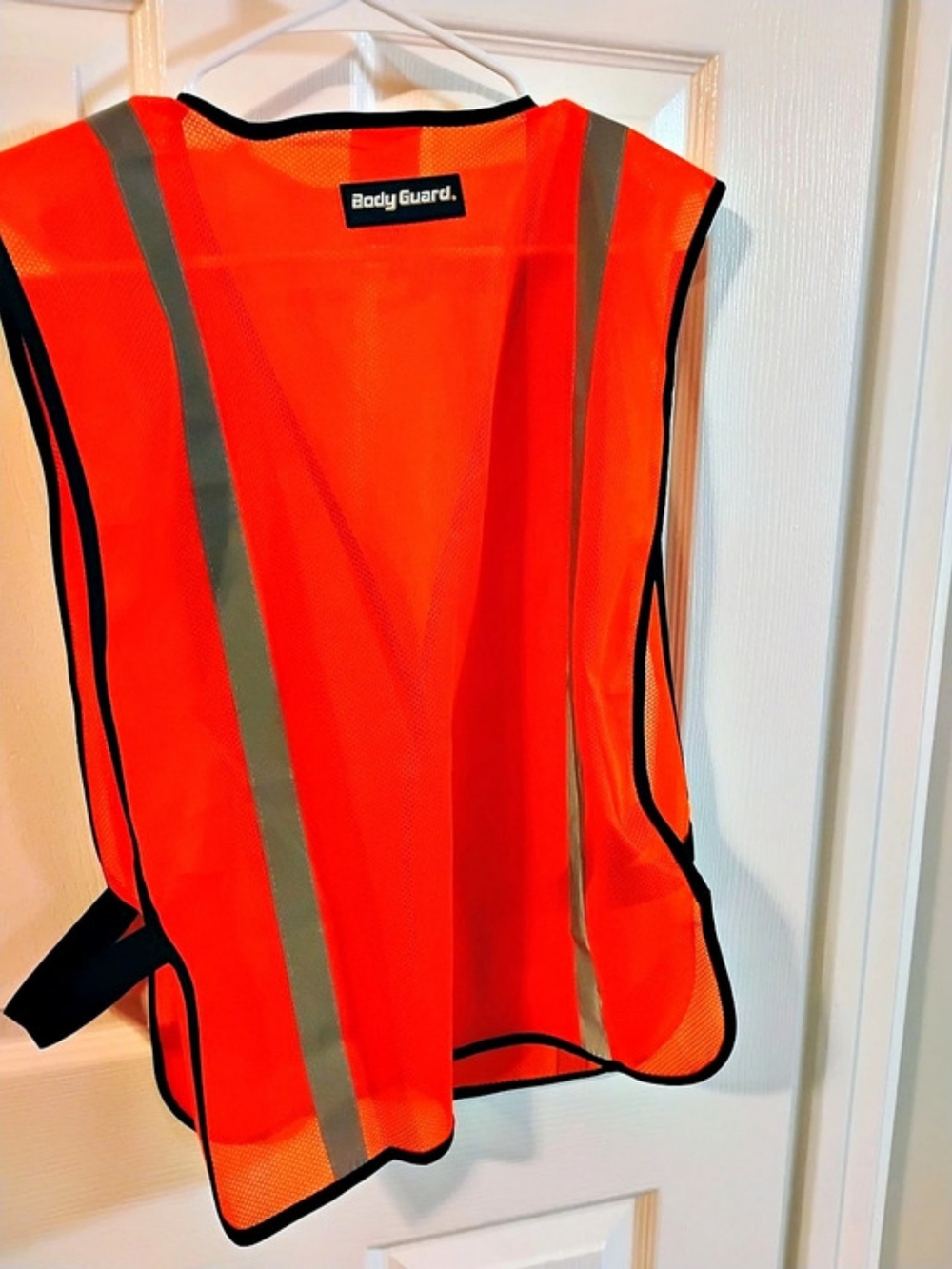 Body Guard High Visibility Fluorescent Orange Safety Vest